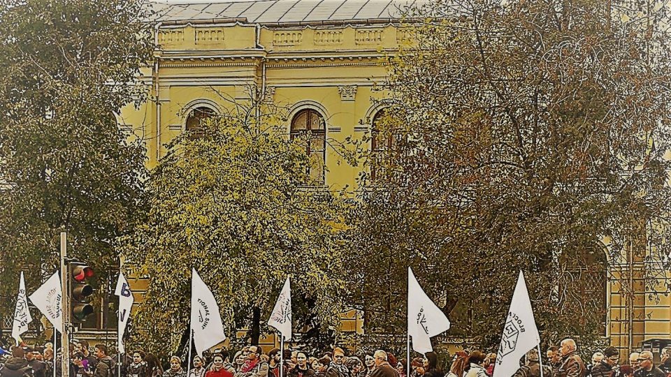 BNS protestează, luni, în fața Guvernului